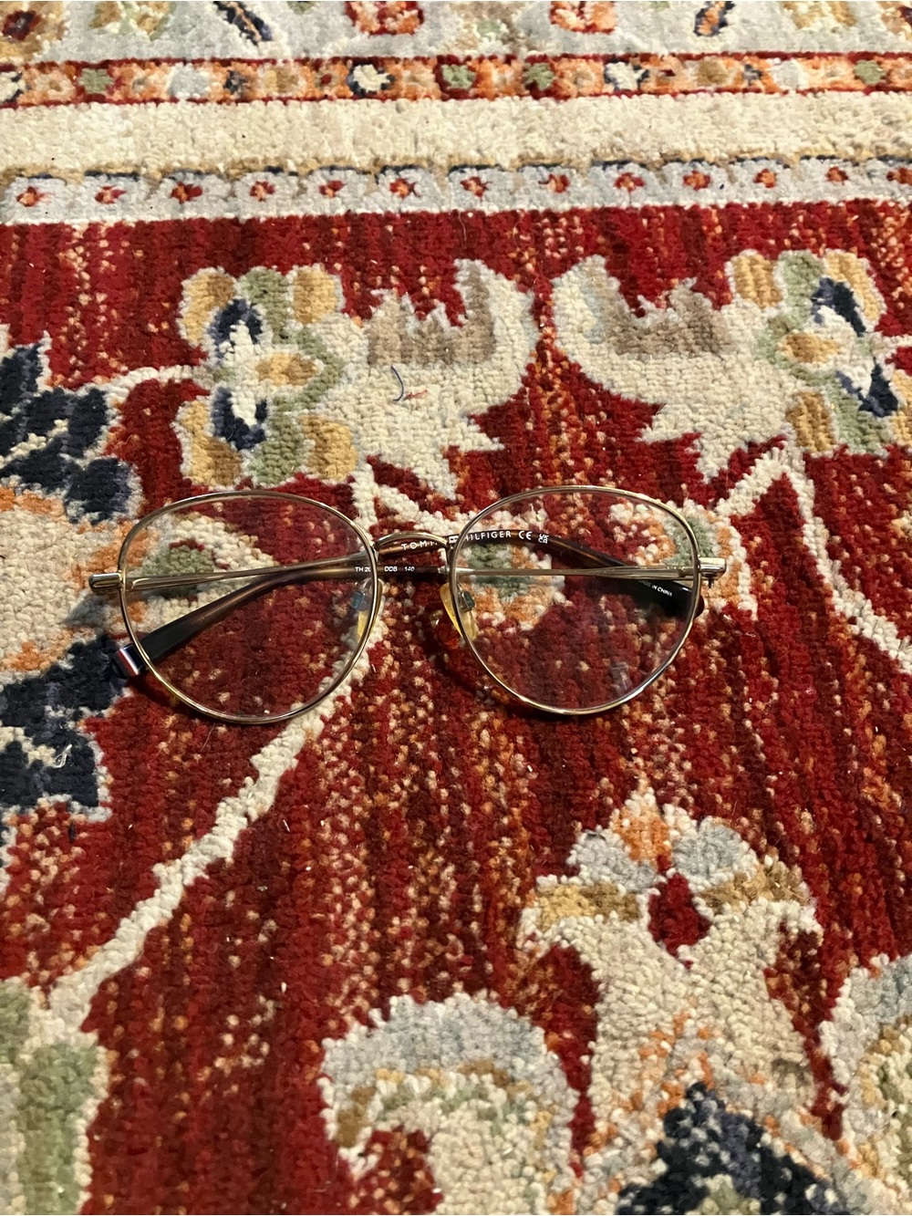Tommy Hilfiger Eyeglasses Prescription Unisex Gold Frames